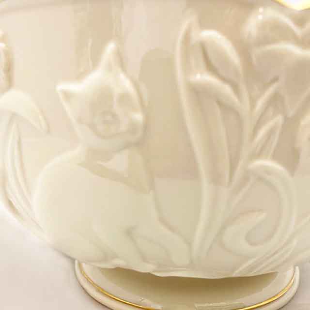 LENOX レノックス大型猫柄の限定版ボウル　直径23cm 2002年アメリカ製