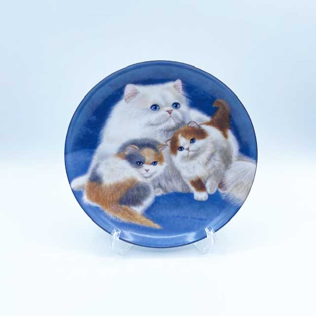 ビングオーグレンタール　ペルシャ　猫の絵皿プレート　CAT PORTRAITシリーズ　Bing & Grondahl 1987年