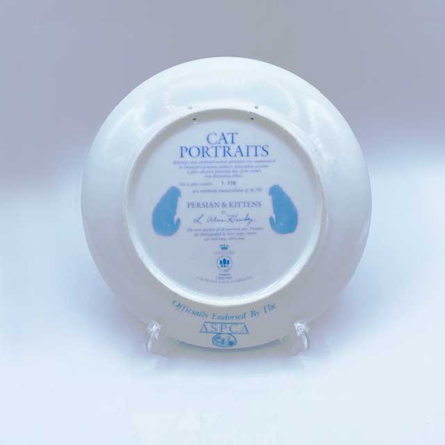 ビングオーグレンタール　ペルシャ　猫の絵皿プレート　CAT PORTRAITシリーズ　Bing & Grondahl 1987年