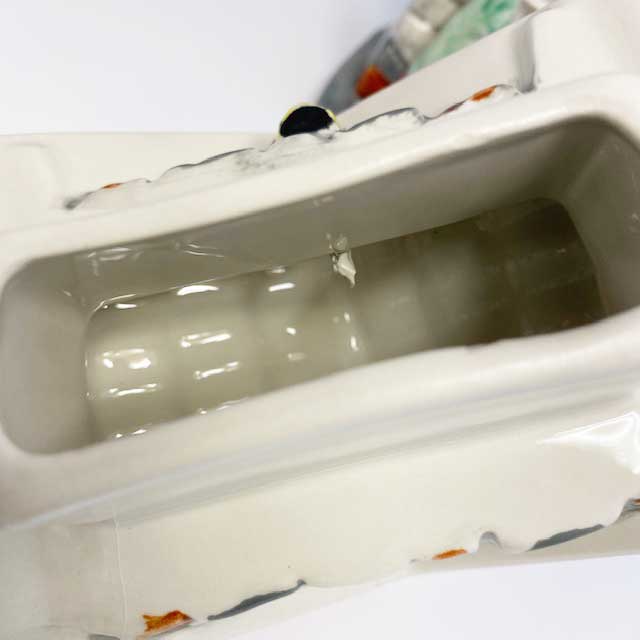 ティーポッタリー スウィンサイドセラミック 黒白猫のいるお家型ティーポット イギリス製