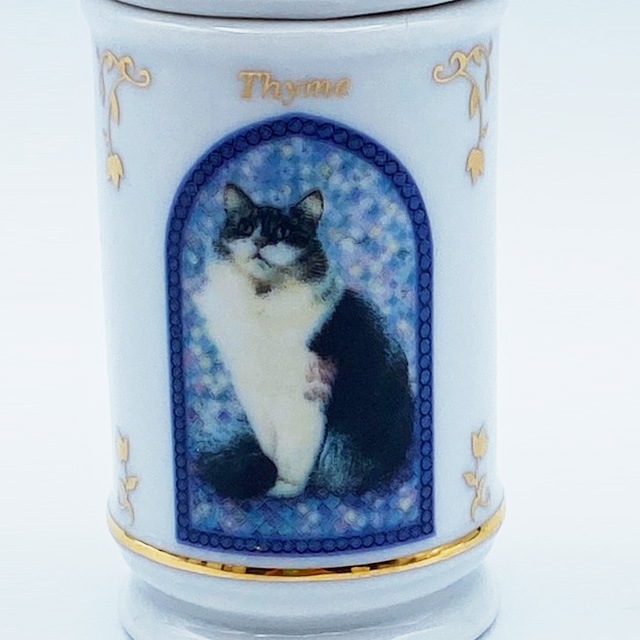 レノックスLENOX レズリー・アン・アイボリー猫のスパイスジャー タイム