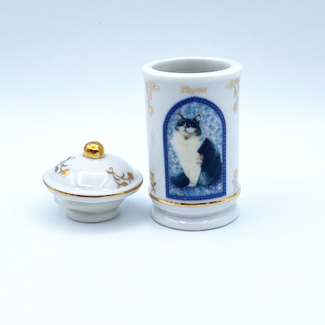 レノックスLENOX レズリー・アン・アイボリー猫のスパイスジャー タイム