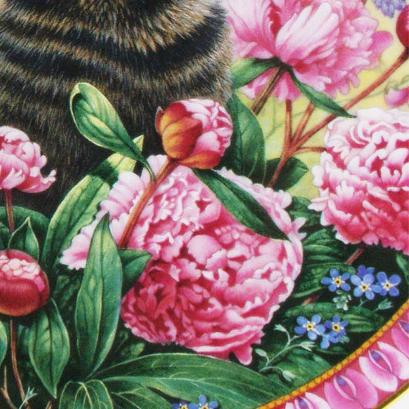 ダンバリーミント レズリー・アン・アイボリー猫の絵皿 The Four Seasons Christie in Summer