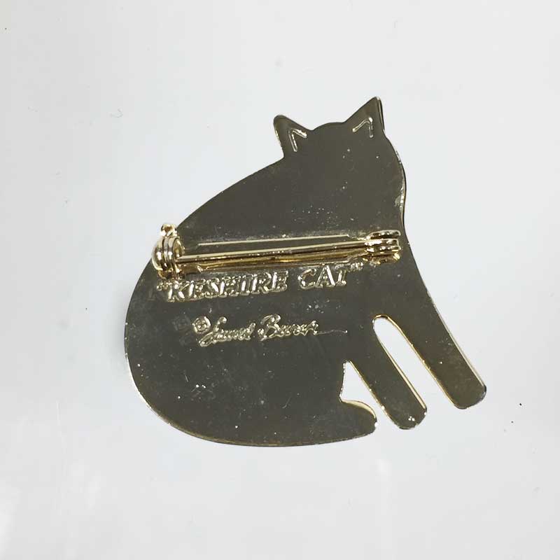 ローレルバーチ猫のヴィンテージブローチ チャシャ猫 黒 TIM & SAILOR