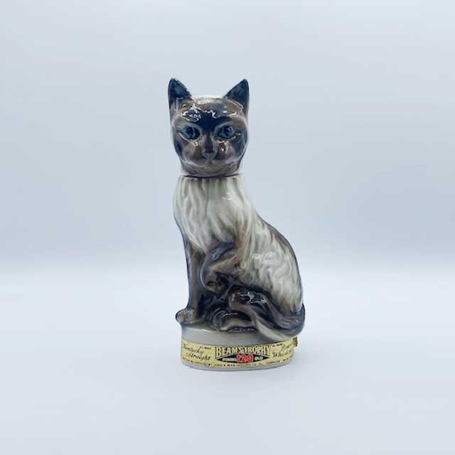 JIM BEAM　猫型の陶器製ウイスキーボトル　デキャンタ　1967年ヴィンテージ　シールポイント