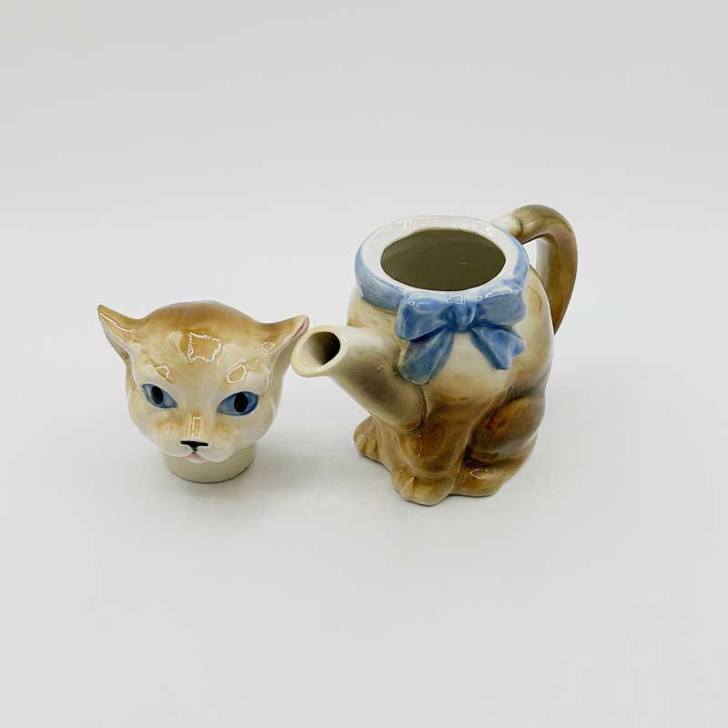 ヴィンテージ　日本製の猫型ティーポット 1950～1960年代　里帰品