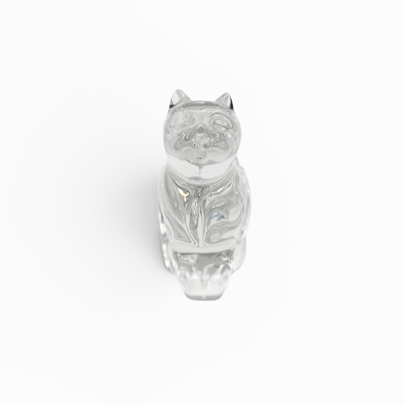 Wedgwood ウェッジウッド クリスタルガラス製の猫　ペーパーウェイト　Waterford