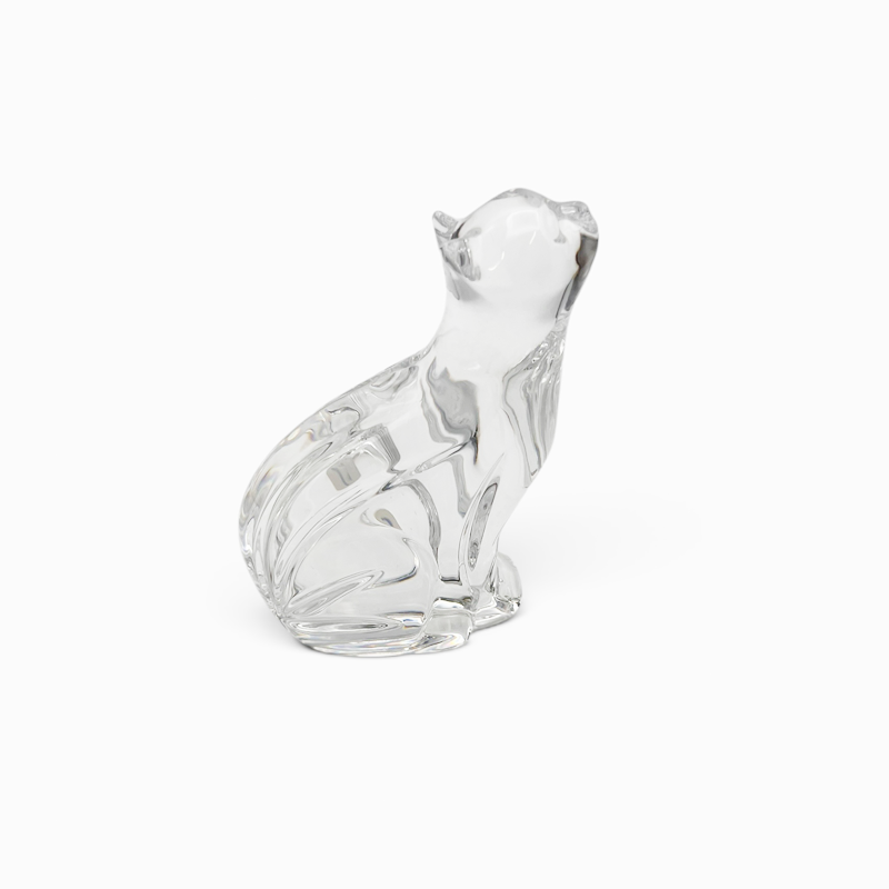 Wedgwood ウェッジウッド クリスタルガラス製の猫　ペーパーウェイト　Waterford