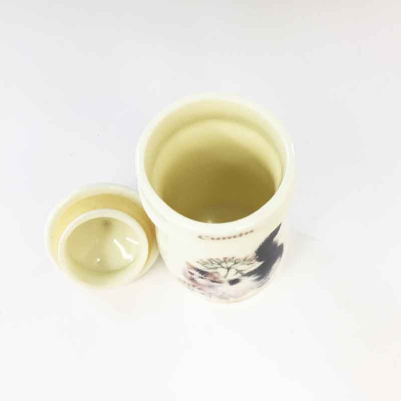 ダンバリーミント レズリー・アン・アイボリー猫のスパイスジャー クミン / カメリア