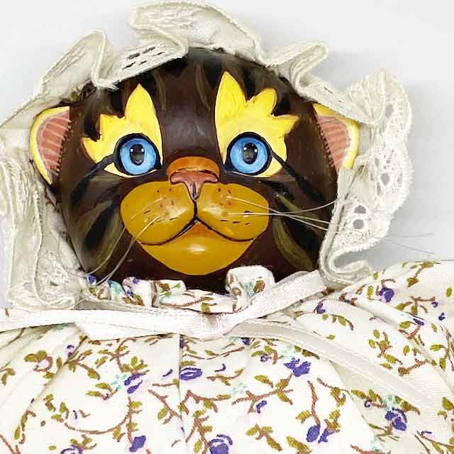 TYBER KATZ 木製手作り猫ぬいぐるみ Newborn Kittens 1999年 Timothy