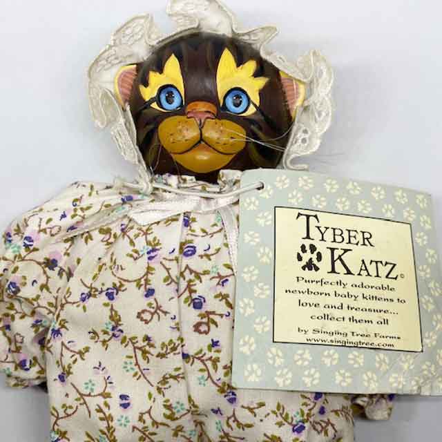 TYBER KATZ 木製手作り猫ぬいぐるみ Newborn Kittens 1999年 Timothy
