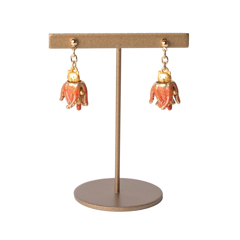 4F フィーアエフ　猫のピアス　タコボディ猫ピアス　日本製　ピューター