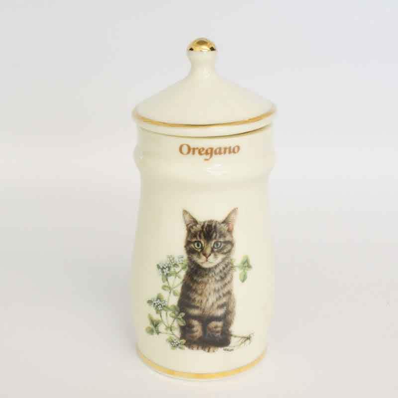 ダンバリーミント レズリー・アン・アイボリー猫のスパイスジャー