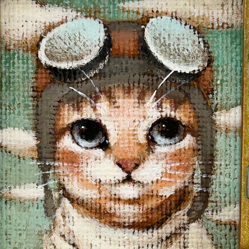 ヒコーキ野郎　髙橋幸恵　ミニアチュール絵画　Yukie Takahashi　