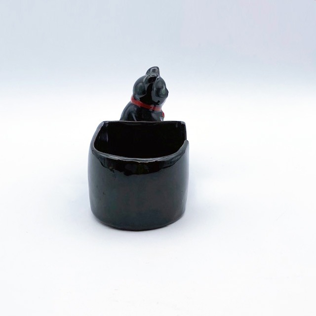 1950年代 ヴィンテージ日本製　黒猫ちゃんの小物入れ　Made in Japan