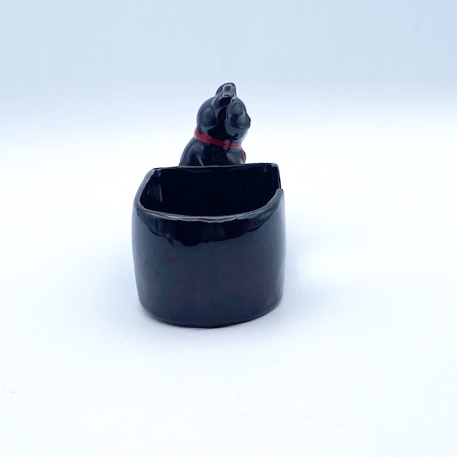 1950年代 ヴィンテージ日本製　黒猫ちゃんの小物入れ　Made in Japan