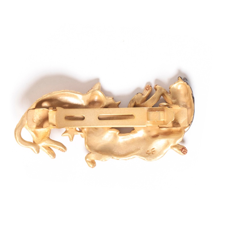 4F フィーアエフ　猫のバレッタ　髪留め　夢の中バレッタ In Cat's Dream　日本製