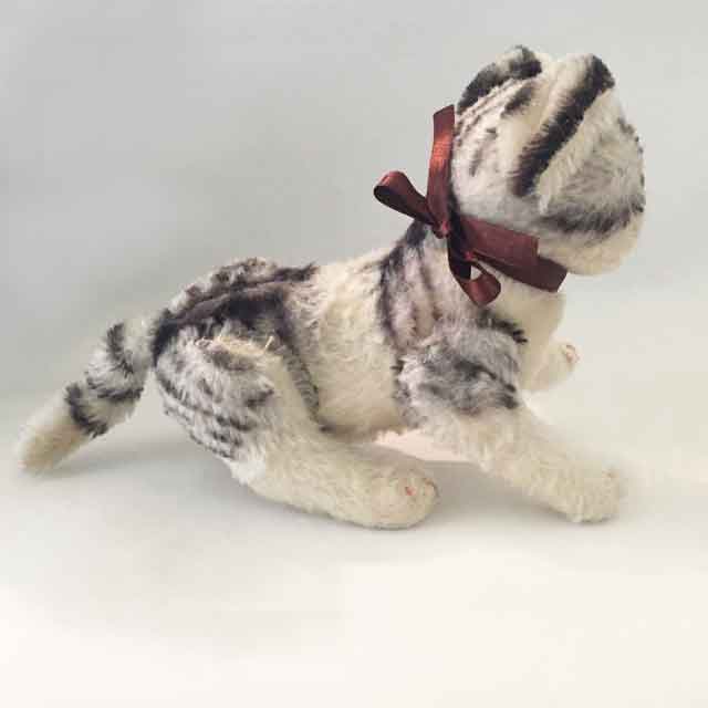 独 シュタイフ STEIFF ヴィンテージ猫のぬいぐるみ ジョイントタイプ