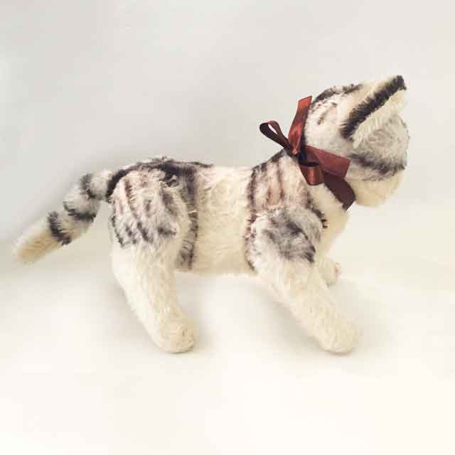 独 シュタイフ STEIFF ヴィンテージ猫のぬいぐるみ ジョイントタイプ