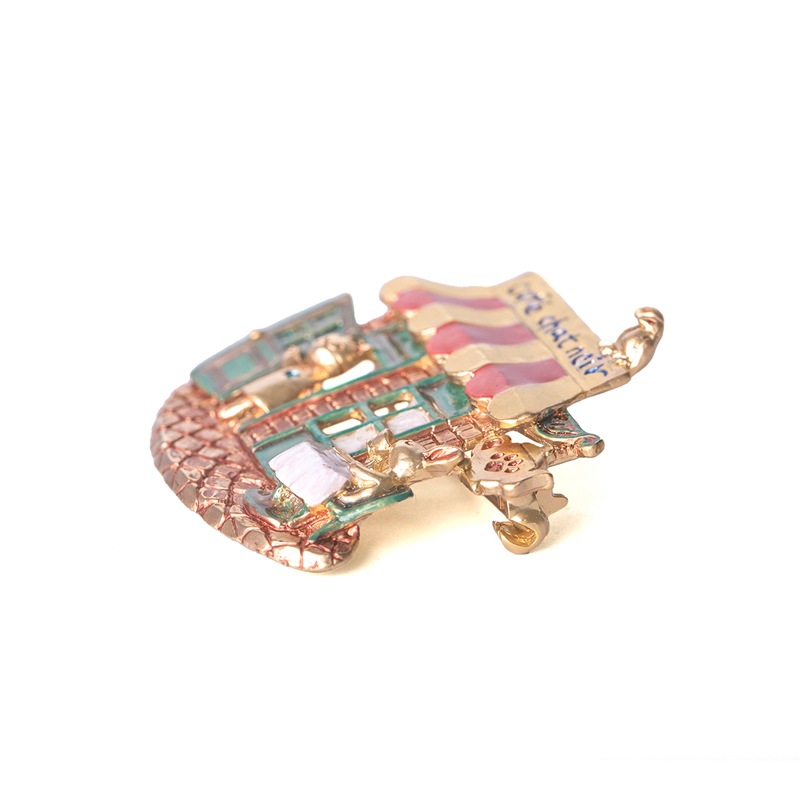 Palnart Poc パルナートポック　黒猫店長のカフェブローチ　日本製　ピューター