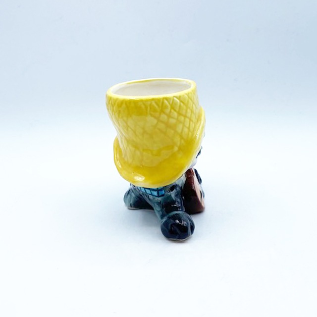 猫とフィドルのフラワーポット Napco Ware Made in Japan 日本製里帰品