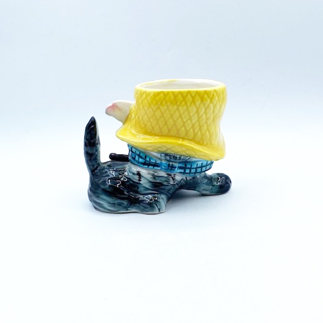 猫とフィドルのフラワーポット Napco Ware Made in Japan 日本製里帰品