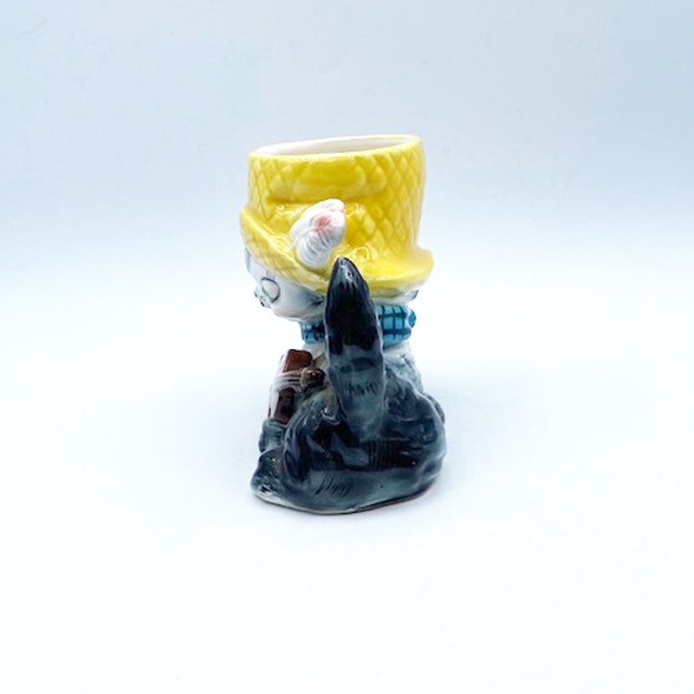 猫とフィドルのフラワーポット Napco Ware Made in Japan 日本製里帰品