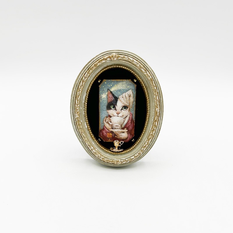 Night Cap　髙橋幸恵　ミニアチュール絵画　Yukie Takahashi 