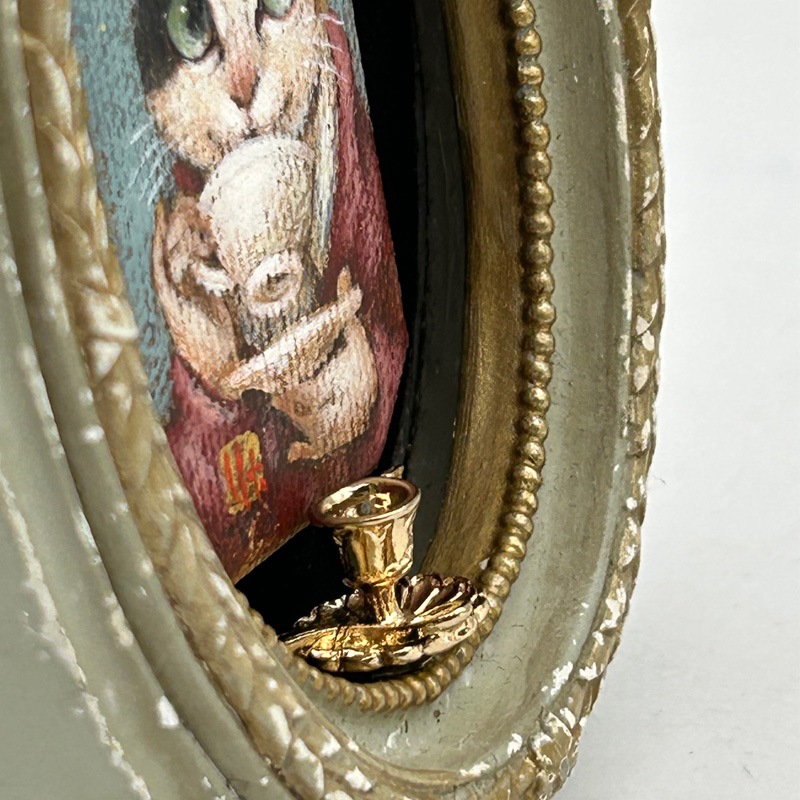 Night Cap　髙橋幸恵　ミニアチュール絵画　Yukie Takahashi 