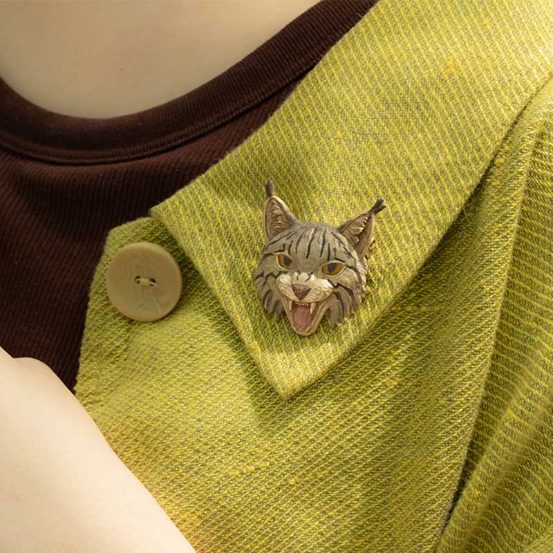 Palnart Poc パルナートポック 山猫ブローチ Wildcat 日本製 ピューター