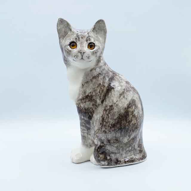 ウィンスタンレイキャット　サバトラ白猫 サイズ6 ほぼ実物大　ケンジントンキャット＜レア＞