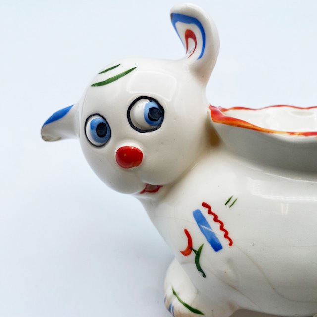 <珍品> ドイツ Erphila 猫型ミルクピッチャー 水差し　1900年代初期 　ART DECO