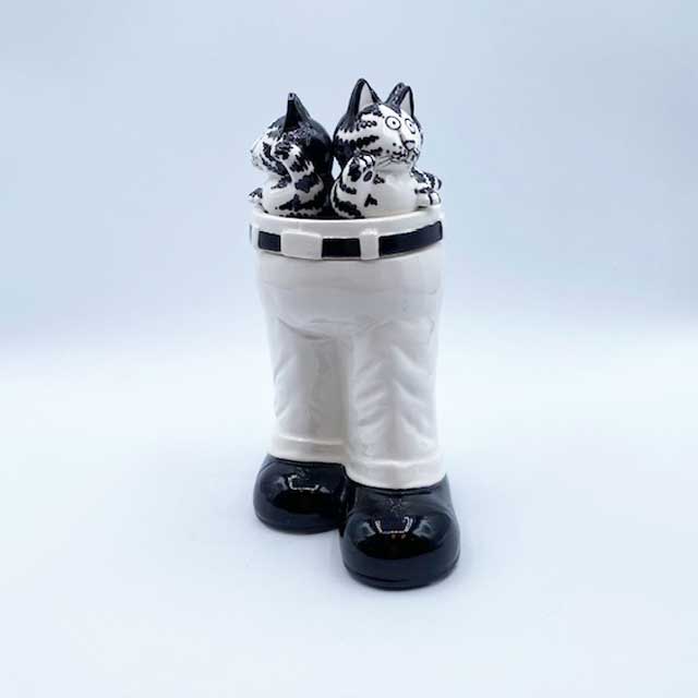 クリバンキャット  3匹の猫のクッキージャー　日本製ハンドペイント　B. Kliban