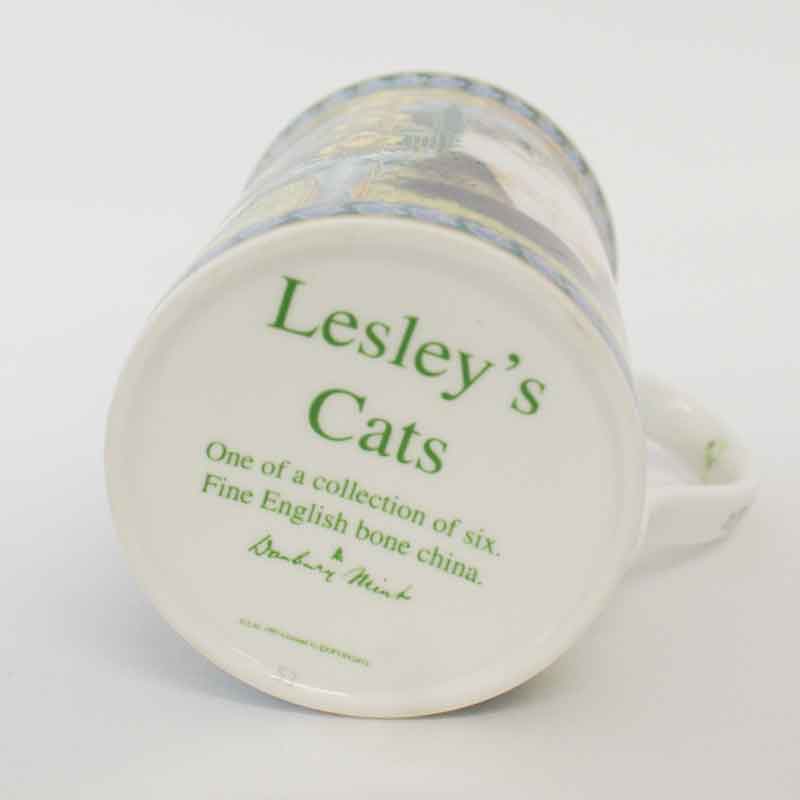ダンバリーミント レズリー・アン・アイボリー猫のマグカップ　Lesley's Cats #03
