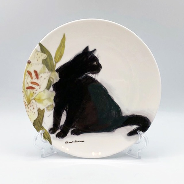 ロイヤルドルトン エリザベス・ブラックアダー 猫の絵皿プレート Black Sophie