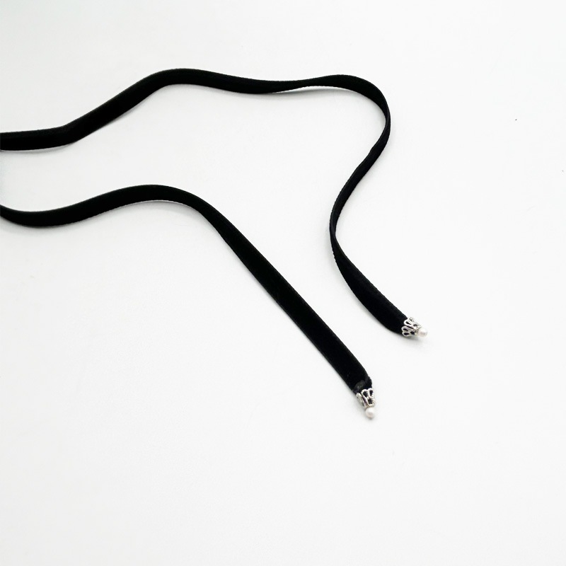 猫好きゴスロリさん向け・黒猫ゴシックリボンネックレス Yukie Takahashi