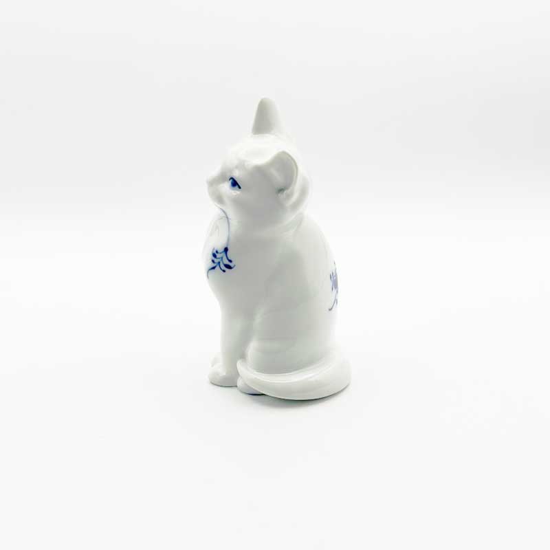 <レア>Royal Copenhagen　ブルーフルーテッドの猫 Royal Copenhagen Blue Fluted Cat