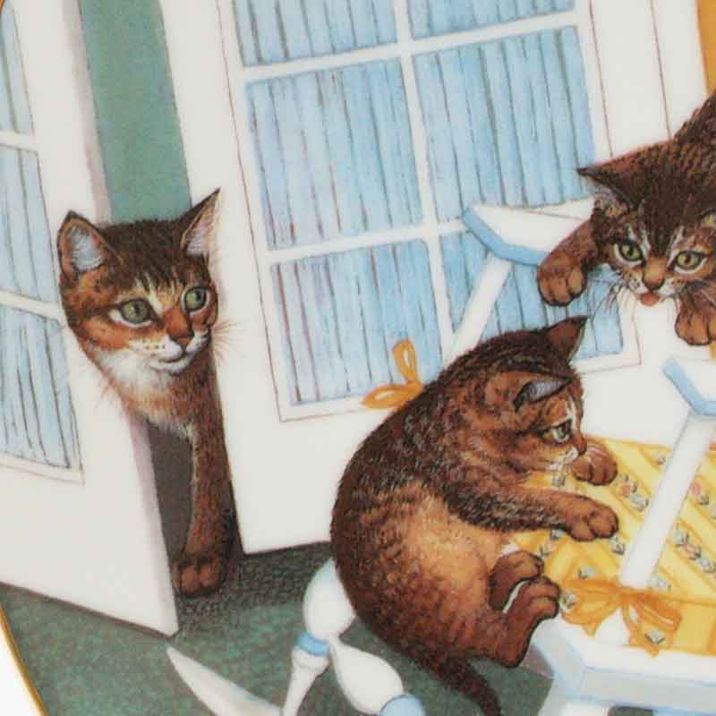 ハミルトンコレクション猫の絵皿プレート Rock and Rollers アビシニアン シリアルナンバー入り