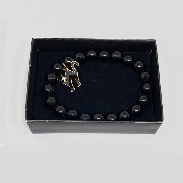 AVON 黒猫のチャーム付きブレスレット TRICK OR TREAT CHARM BRACELET