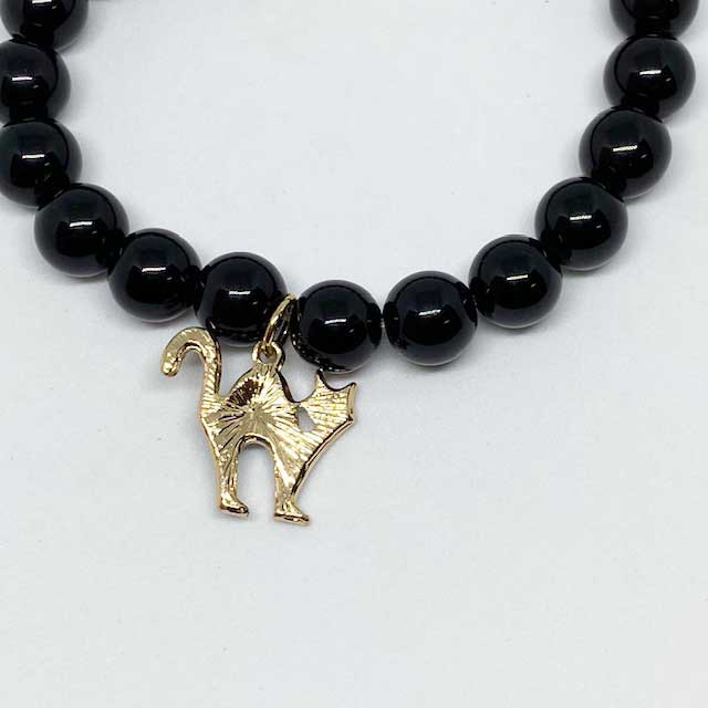AVON 黒猫のチャーム付きブレスレット TRICK OR TREAT CHARM BRACELET