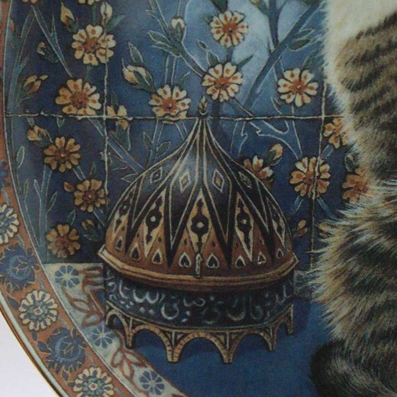 ダンバリーミント レズリー・アン・アイボリー猫の絵皿プレート Cats