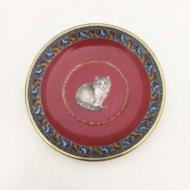 Lesley's Cats　カップ＆ソーサー デミタスカップ　レッド ダンバリーミント