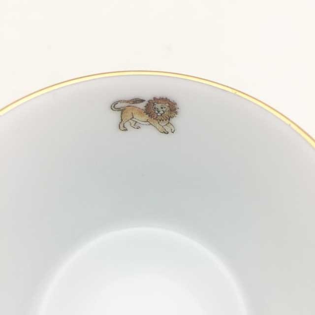 Lesley's Cats　カップ＆ソーサー デミタスカップ　レッド ダンバリーミント