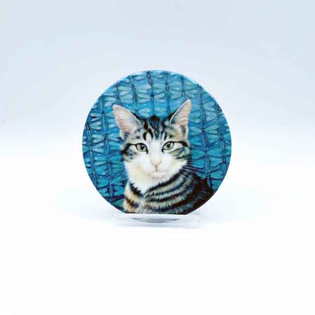 ロイヤルウースター アイボリーキャッツ 猫のミニ絵皿　HARRY AND THE DRAGONFLIES