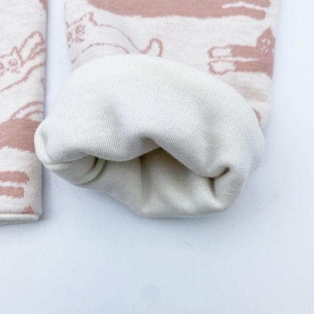 猫柄 アームウォーマー ピンク 綿100% ハンドメイド My Cotton