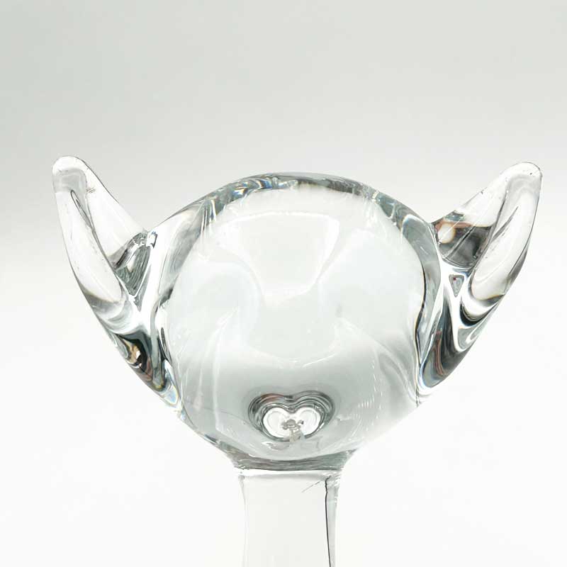 FMコンストグラス　猫型ガラスアート　Ronneby Sweden