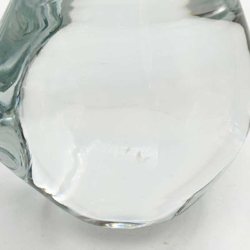 FMコンストグラス　猫型ガラスアート　Ronneby Sweden