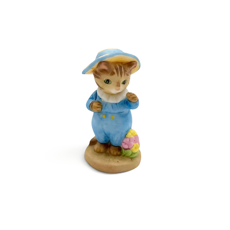ビアトリクス・ポター こねこのトム TOM KITTENの陶器製ミニチュアフィギュア 加藤工芸