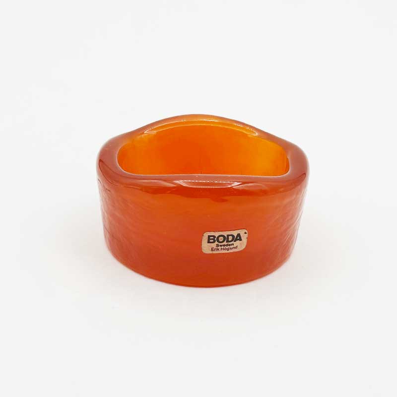 BODA エリックホグラン 猫柄ガラスの灰皿・アッシュトレイ　小物入れ　Erik Hoglund