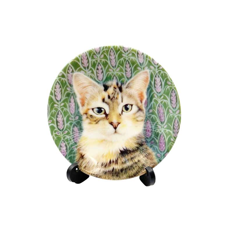 ロイヤルウースター アイボリーキャッツ 猫のミニ絵皿　SHEENA AND THE LAVENDER